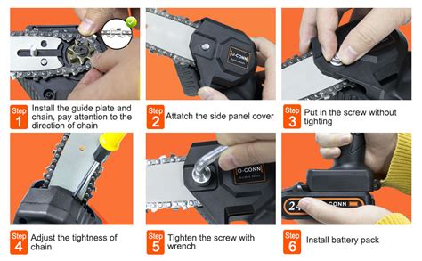 Amazon O CONN 6 Inch Mini Chainsaw Chain And Guide Bar Set 6 Inch