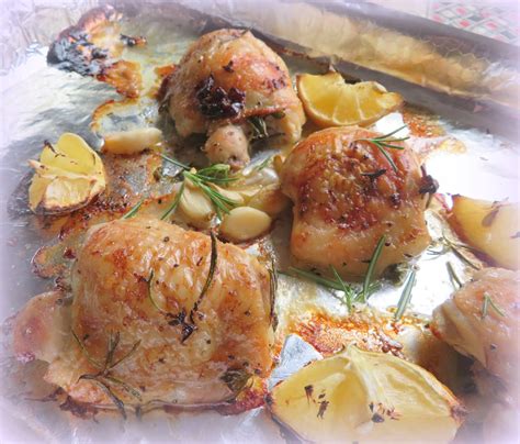 Lemon And Herb Roasted Chicken Thighs The English Kitchen