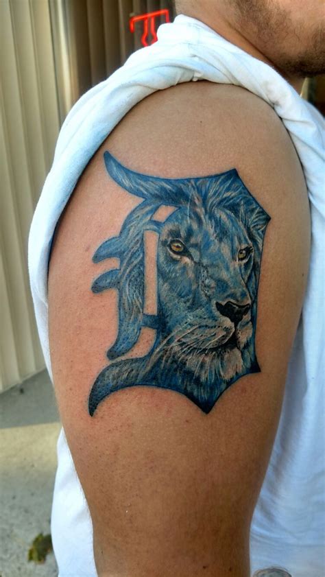 Detroit Lions Tigers Tattoo Detroit Lions Football Detroit Lions