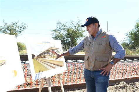 El Presidente Salvador Zamora Asisti A La Obra De La L Nea Del Tren