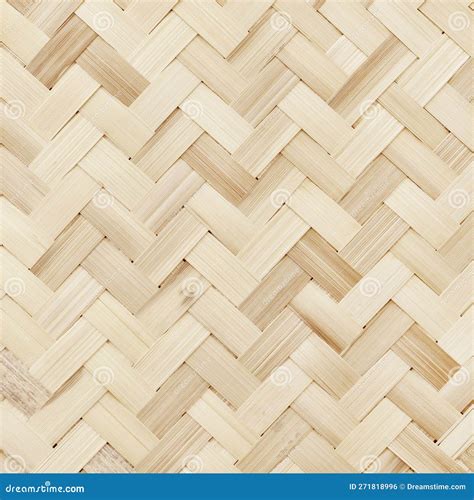 Old Bamboo Weaving Pattern Woven Rattan Mat Texture For Background And