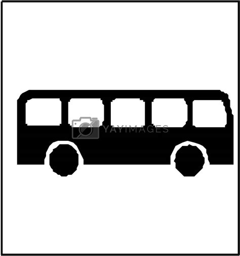 Vector city bus silhouette by yurka Vectors & Illustrations with ...