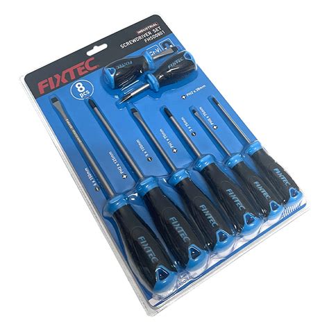 Fixtec 8PCS Cr V Steel Screw Driver Screwdriver Set With Double Color