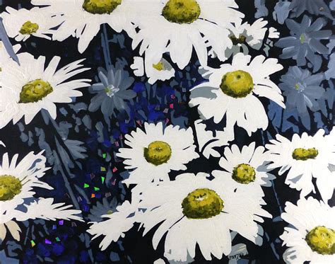 Daisies Painting By Jack Hanzer Susco Fine Art America