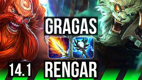 GRAGAS Vs RENGAR JNG Rank 2 Gragas Rank 6 Dominating NA