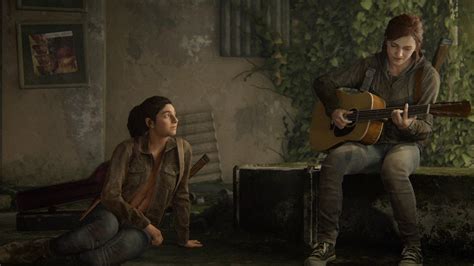 The Last Of Us Part Ii Ellie And Dina Visit Music Store Ps4 Pro Youtube