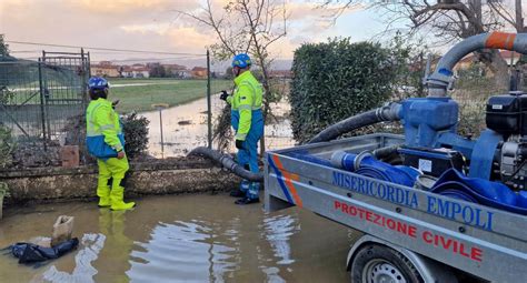 Alluvione La Protezione Civile Della Misericordia Di Empoli Impegnata