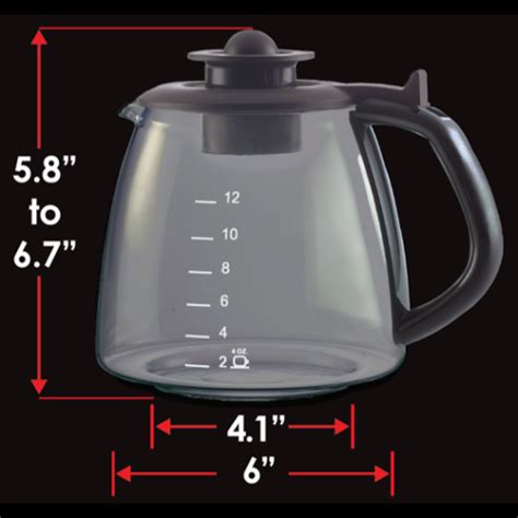 Coffee Carafe Replacement, Universal 12 Cup Replacement