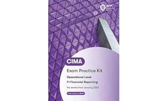 Cima F Financial Reporting Exam Practice Kit Amazon Co Uk Bpp