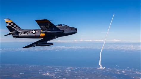 Photo Chase F 86 Sabre And A Rocket Launch YouTube