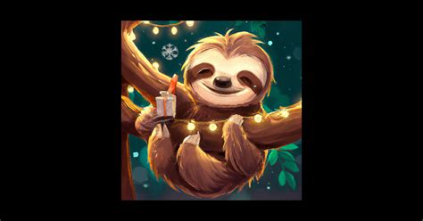 Cute Sloth Drawing - Sloth - Sticker | TeePublic