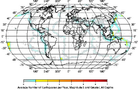 Earthquake hazard map (USGS) | Download Scientific Diagram