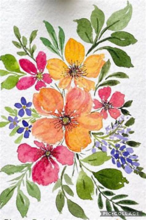 Pin By Janie Hayes On Watercolor In 2024 Watercolor Flower Art