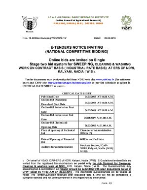 Fillable Online Ndri Res I C A R NATIONAL DAIRY RESEARCH INSTITUTE Fax