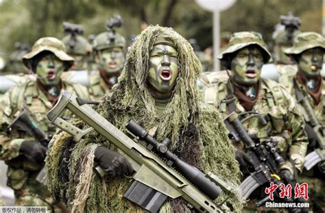 Colombian soldiers at 205th Colombian Independence Day military parade