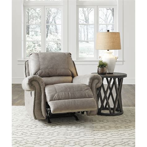 Signature Design By Ashley Olsberg 4870125 Rocker Recliner With Nailhead Trim Royal Furniture