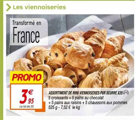 Promo Assortiment De Mini Viennoiseries Pur Beurre X Chez Netto