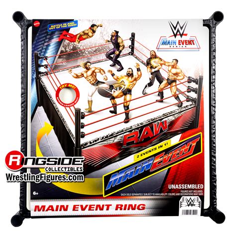 wwe main event wrestling ring playset  mattel
