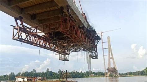 Jembatan Atj Kutai Barat Mangkrak Belum Jelas Kapan Dilanjutkan