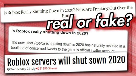 Is Roblox Actually Shutting Down Heres The Truth Youtube