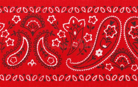 Bandana. Red Bandana Close Up with Flower Paisley Design , #sponsored ...