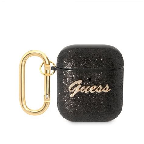 Guess Airpods Kuori Glitter Flakes Musta Gigantti Verkkokauppa