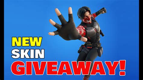 New Fortnite Fox Fire Skin Giveaway Youtube