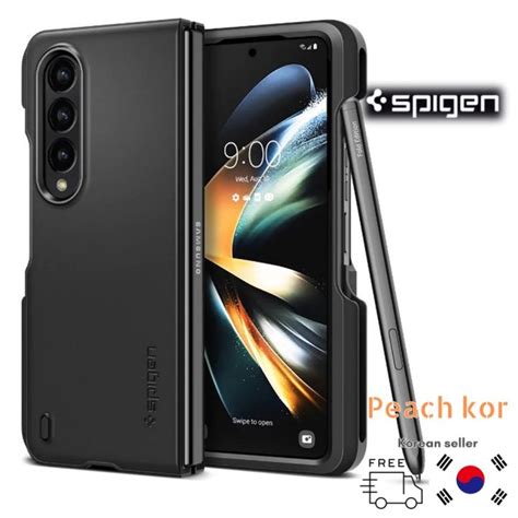 SPIGEN Galaxy Z Fold 4 Case Thin Fit P With S Pen Storage Holder Slot