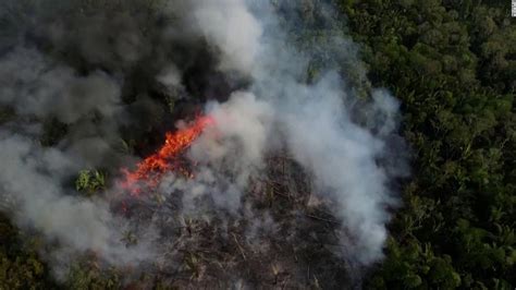 Imágenes aéreas muestran la devastación de los incendios en la Amazonia