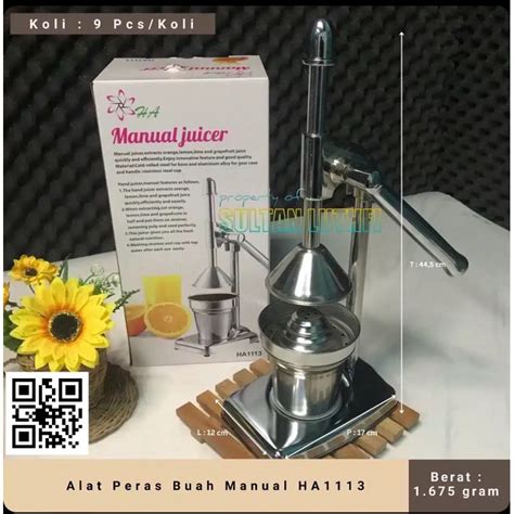 Jual Perasan Peresan Jeruk Manual Jus Press Hand Juicer Stainless