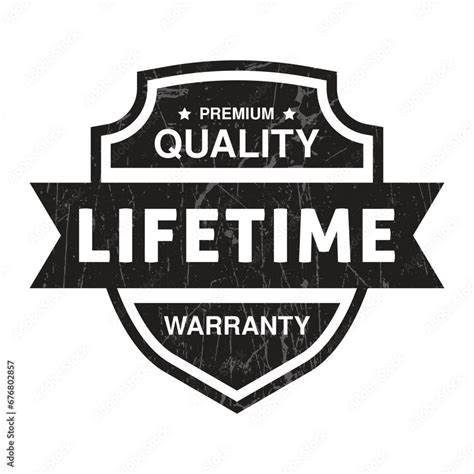 Lifetime Warranty Badge Lifetime Warranty Label Life Time Warranty