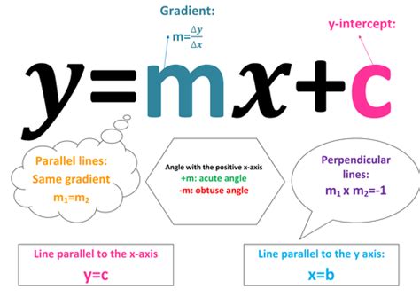 General Equation Of A Straight Line Important Facts Poster Year 8 Teaching Resources