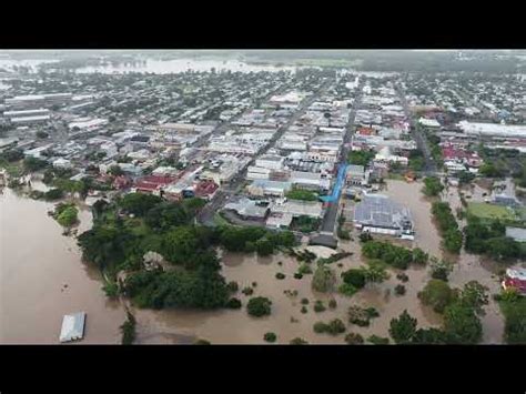 Maryborough Floods Jan Aerial View Youtube