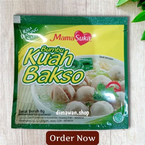 Jual Mamasuka Bumbu Kuah Bakso Rasa Daging Sapi Gram Shopee Indonesia