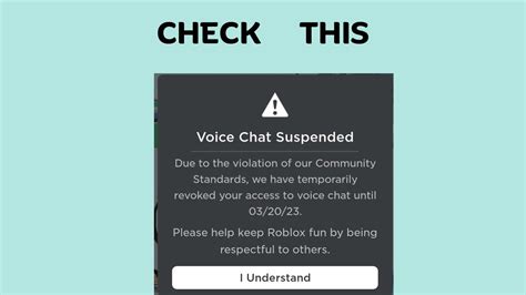 How To Check Roblox Voice Chat Suspension Duration YouTube