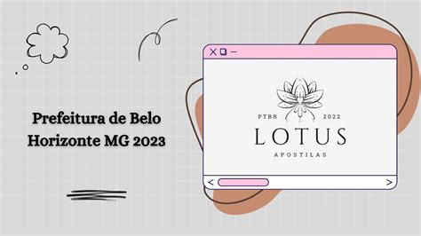 Apostila Prefeitura De Belo Horizonte MG 2023 Fiscal De Controle