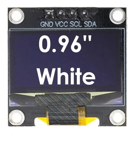 Modulo Display Oled I C Branco Lcd Arduino Pic R Em Duque De