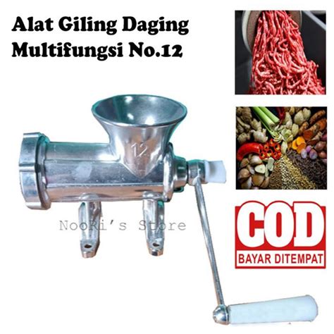 Jual Mesin Giling Daging Kacang Bumbu Pelet Manual No 12 Gilingan