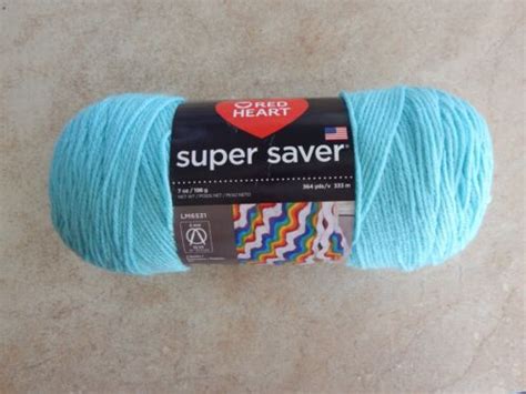 New Red Heart Super Saver Yarn Aruba Sea Teal Blue Acrylic Oz