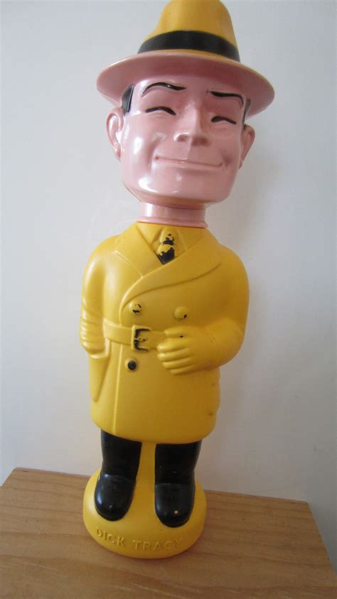 Soaky Bubble Bath Plastic Character Container Rare Dick Tracy Vintage