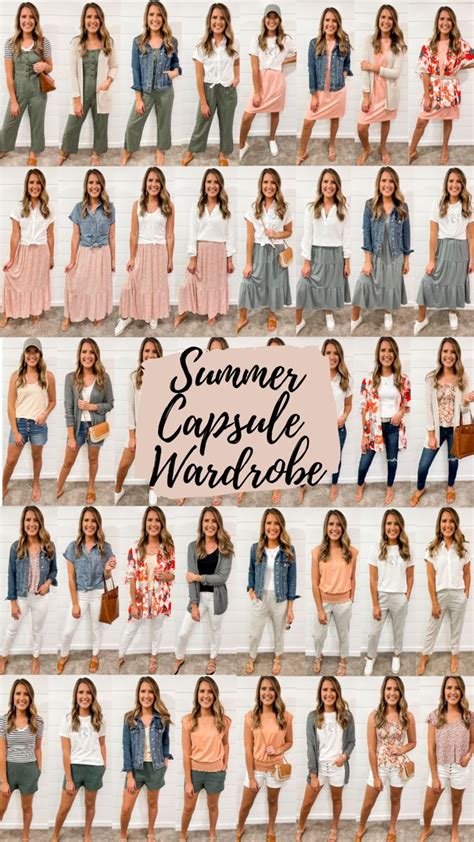 Summer Capsule Wardrobe Clothed In Grace Summer Capsule Wardrobe