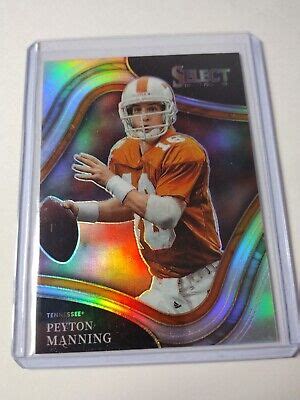 Peyton Manning Panini Select Draft Picks Field Level Silver Prizm