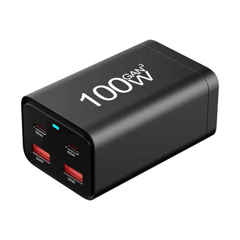 100w 4ports Gan Quick Charger 4 0 3 0 Type C Pd Usb Charger Portable Qc4