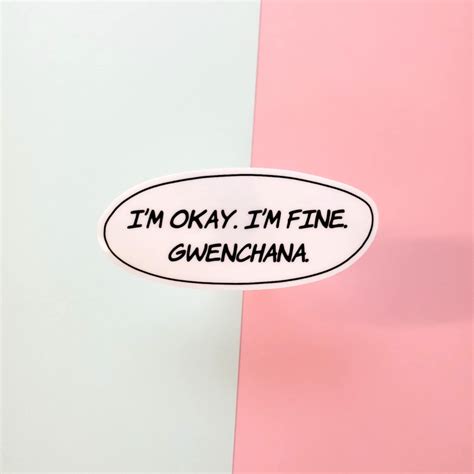 I'm Okay. I'm Fine. Gwenchana. Vinyl Sticker | Funny Korean Meme ...