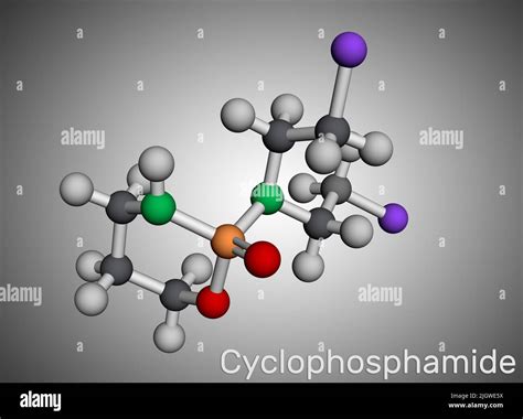 Ciclofosfamida Citofosfamida Molécula De Cp Es Un Agente Alquilante Utilizado En El