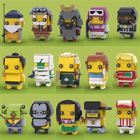 Lego Moc Cmf Series 3 Brickheadz Bundle By Skycaptain Rebrickable