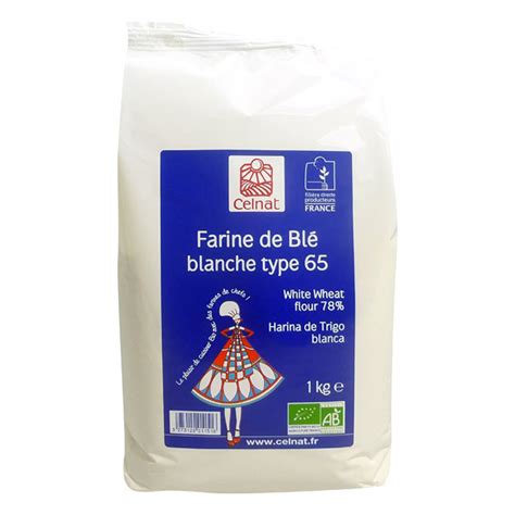 Farine de blé blanche T65 bio 25 kg Celnat