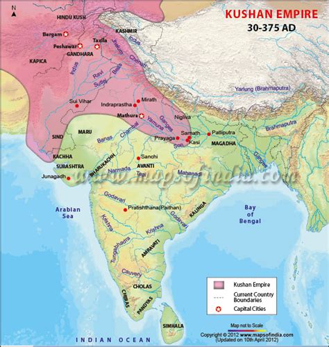 Kushan Empire Map, Kushan Dynasty