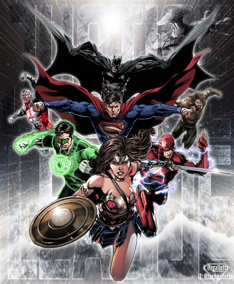 Justice League Dc Extended Universe By Zg Man Dc Comics Art Dc