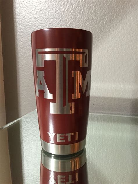 Texas Aandm Custom Cerakoted Yeti Cup Yeti Cup Glassware Cup